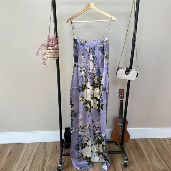 Reformation Frankie Silk Dress | Garden Soiree  🕸Silk🕸 🎉SALE🎀 NEW - Picture 12 of 15